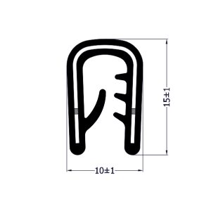 Canalina armata 10×15 3 dentini 1 aletta