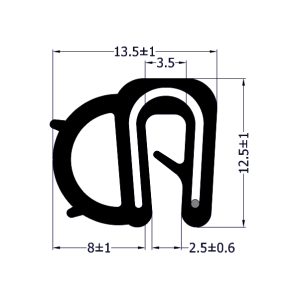 Profilo armato con bulbo laterale