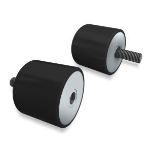 Antivibranti cilindrici in acciaio INOX maschio-femmina