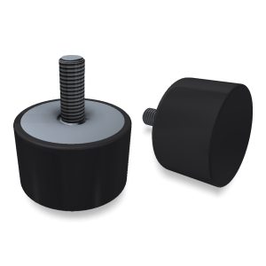 Antivibranti Cilindrici zincato piedino maschio