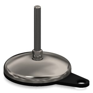 Piede antivibrante fissabile in AISI 303