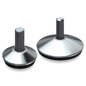 Piede fisso polietilene con lamiera zincata