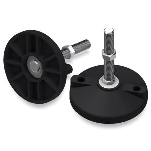 Piede nylon orientabile 120 mm