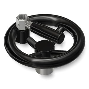 Volantino a4 razze con maniglia a scatto ribaltabile