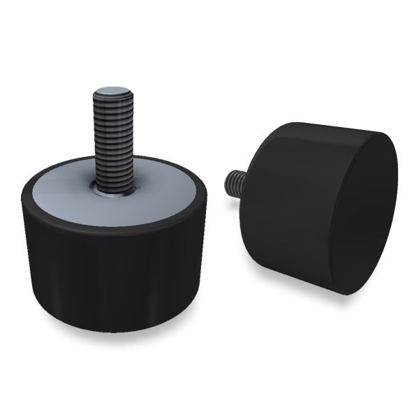 03 1 9 ANTIVIBRANTI CILINDRICI ZINCATO PIEDINO MASCHIO 9a871493